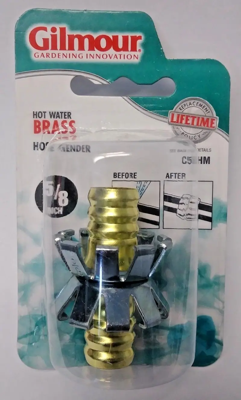 Gilmour C58HM Brass Hot-Water Hose Mender – 5/8″ Fitting, Corrosion-Resistant