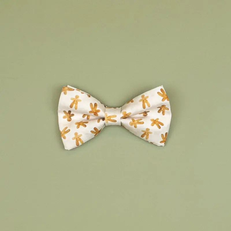 Gingerbread Man Snap-On Bowtie for Babies