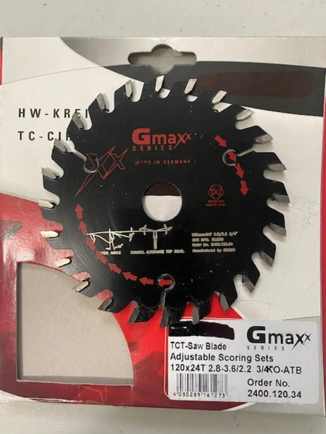 Gmaxx 120mm Scoring Circular Saw Blade – 24 Teeth, 3/4″ Arbor