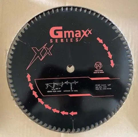 Gmaxx 2400.100H80 10-Inch 80-Tooth H-ATB Carbide-Tipped Saw Blade (Germany-Made)