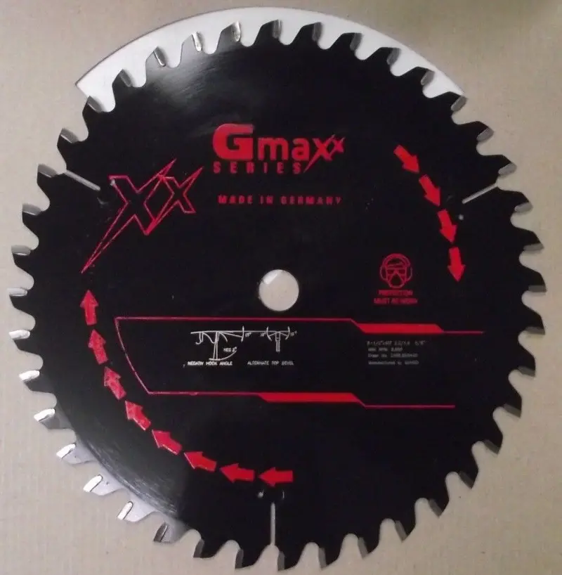 GMAXX Circular Saw Blade – 8.5-Inch, 40-Tooth ATB Carbide Tip for Rip and Crosscut Versatility