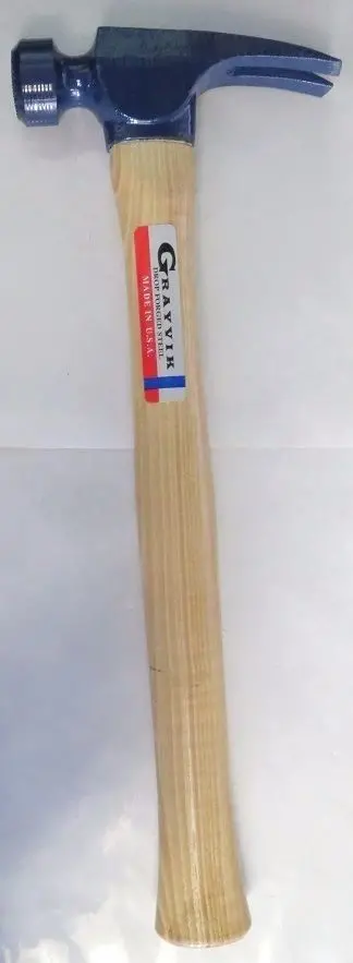 Grayvik 19 oz Milled-Face Rip Hammer – USA-Crafted Framing Tool