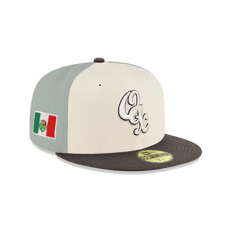 Guerreros de Oaxaca Tri-Color 59Fifty Fitted Cap with Mexico Flag Side Patch