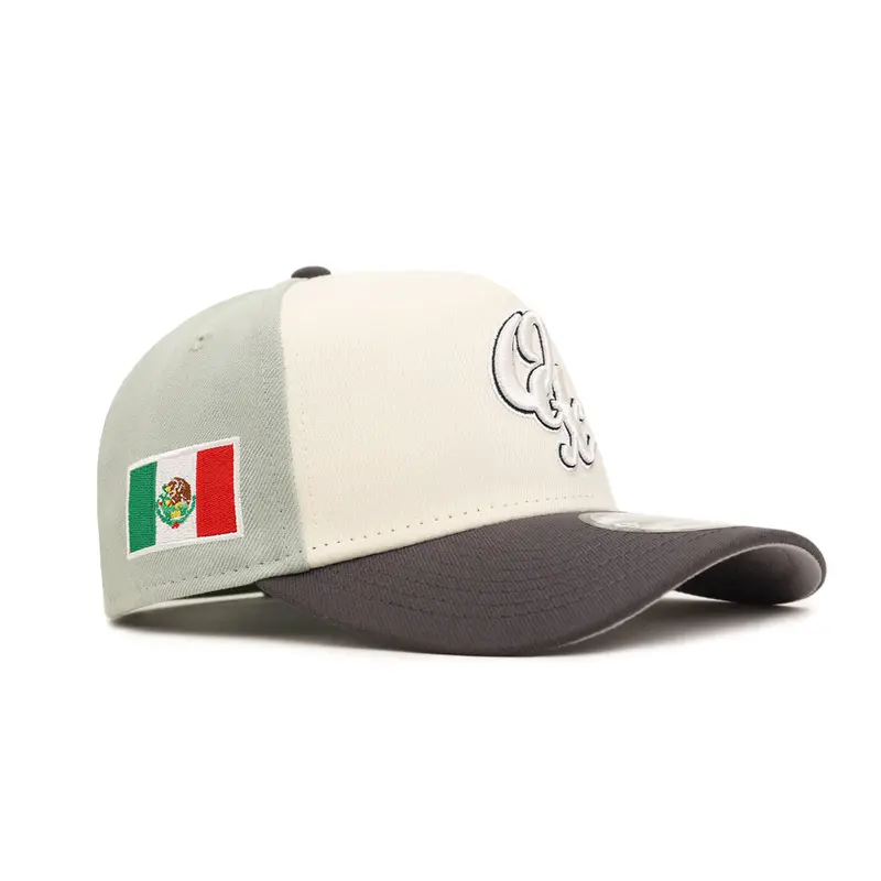 Guerreros de Oaxaca Tri-Color 9Forty A-Frame Snapback with Mexico Flag Side Patch