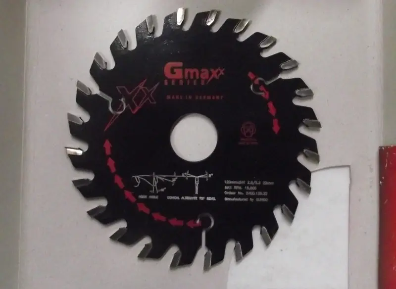 GUHDO GMAXX 2400.120.22 120mm Scoring Circular Saw Blade – 24 Teeth, 22mm Arbor