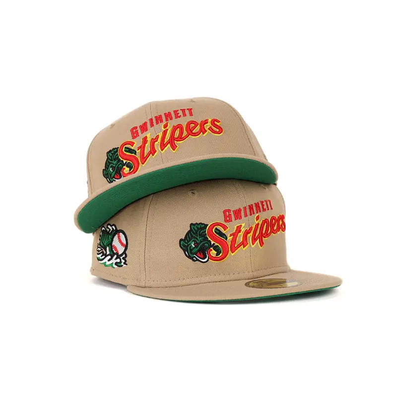 Gwinnett Stripers Fish-Themed Fitted Cap – MiLB Team-Specific Design