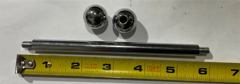 Heavy-Duty Ball-Ended Bar – 6-5/8-Inch Leverage Tool