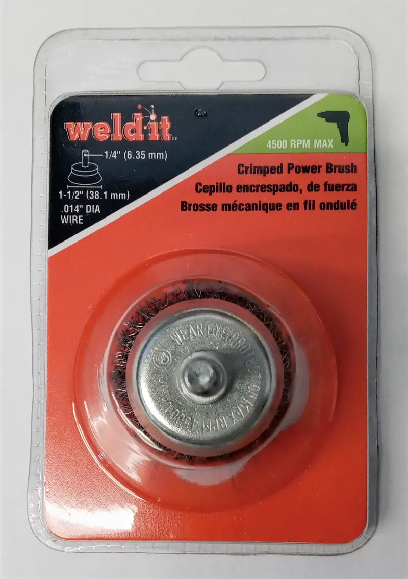 Hobart 770394 Heavy-Duty Crimped Power Brush – 1-1/2 Inch, .014 Inch Wire