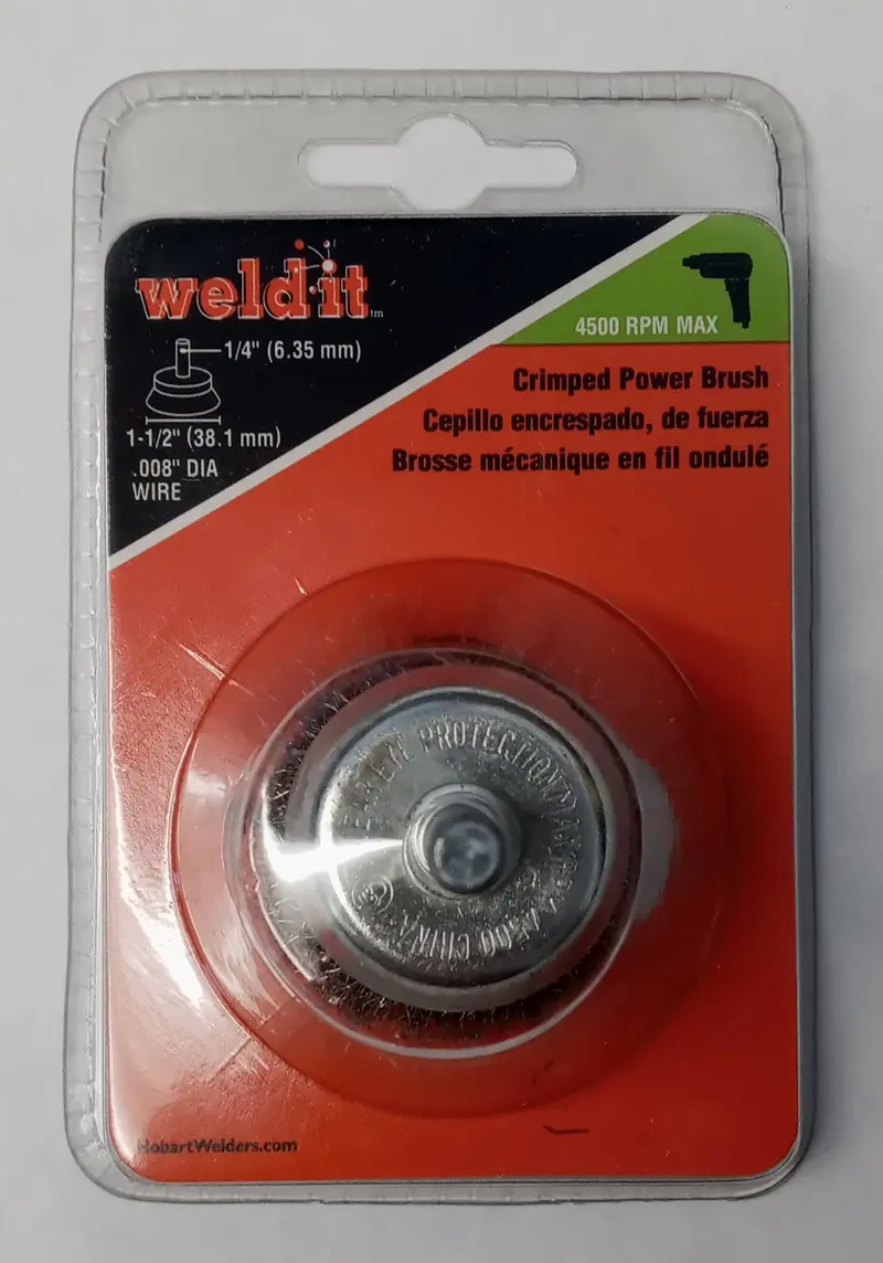 Hobart 770395 Crimped Wire Power Brush – 1-1/2 Inch, .008 Inch Wire