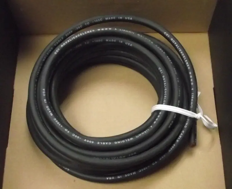 Hobart Welding Cable – #4 Gauge, 25-Foot Bulk Roll, Model 770112