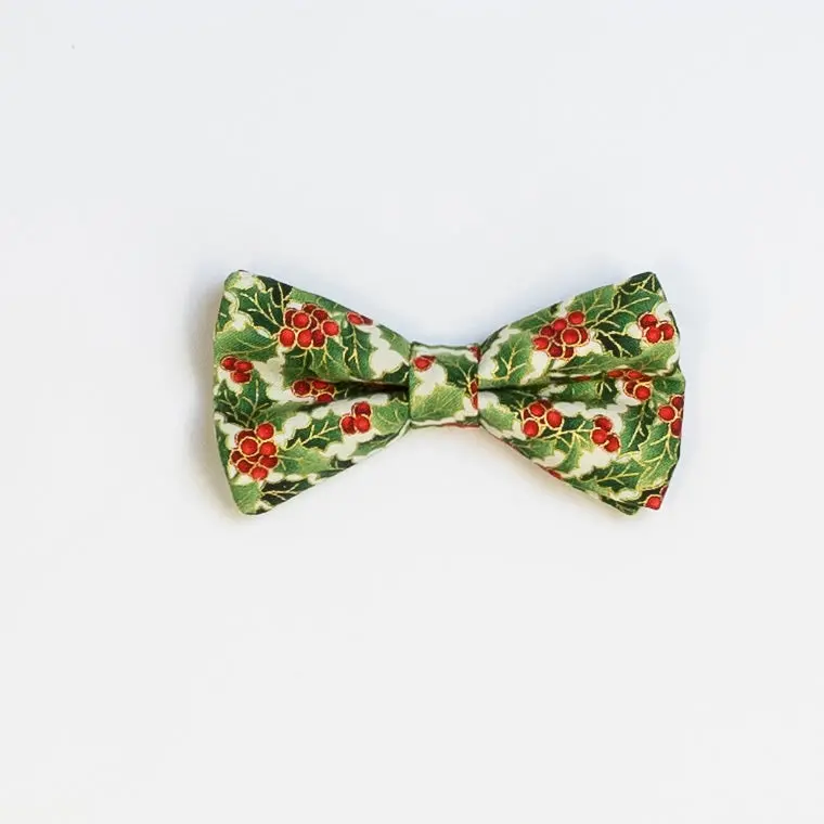 Holiday Holly Snap-On Necktie Set for Children