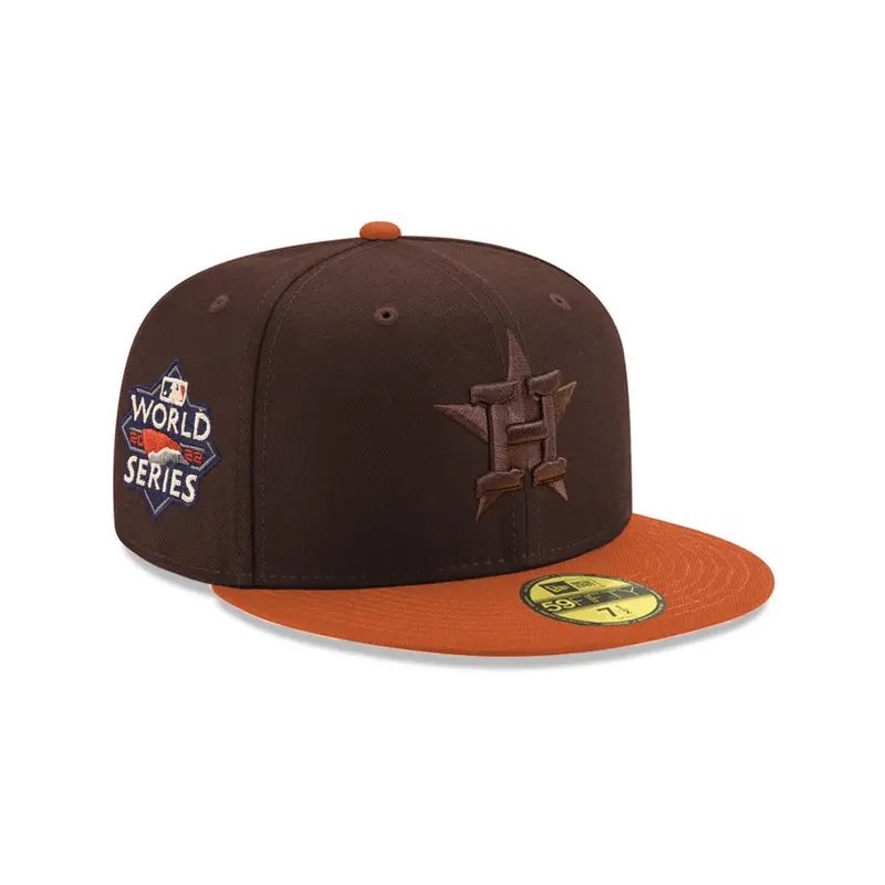 Houston Astros 2022 World Series SP 59Fifty Fitted – Brown & Rust Orange Two-Tone