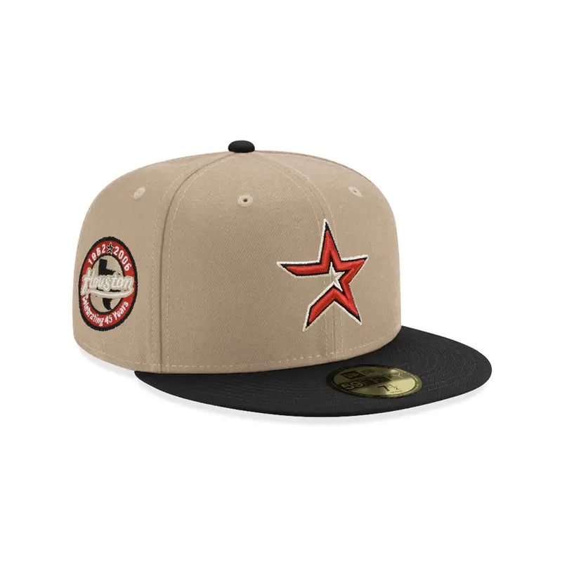 Houston Astros 45th Anniversary Camel Black SP59Fifty Fitted Cap