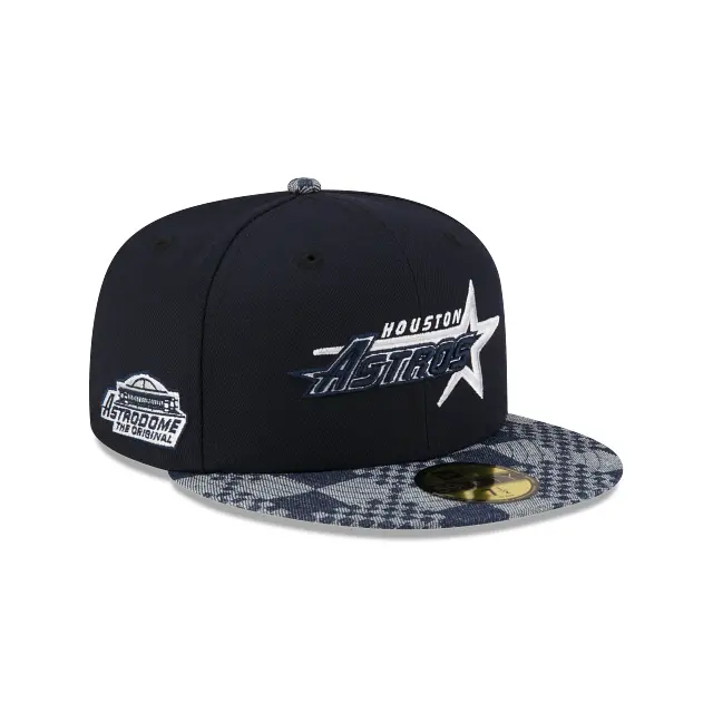 Houston Astros Astrodome Navy Denim Two-Tone 59Fifty Fitted Cap