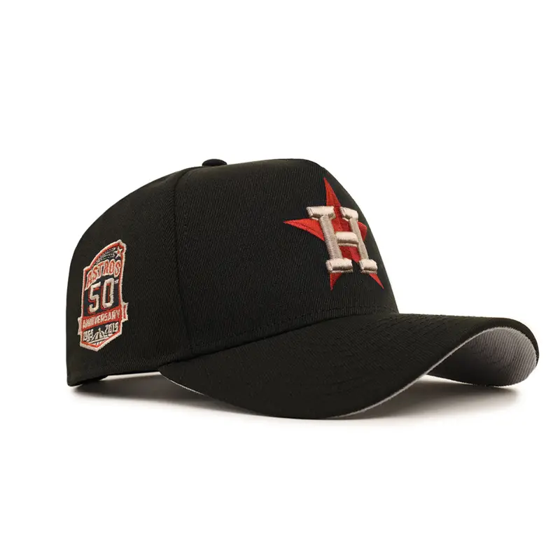 Houston Astros Black 50th Anniversary Commemorative 9Forty A-Frame Snapback