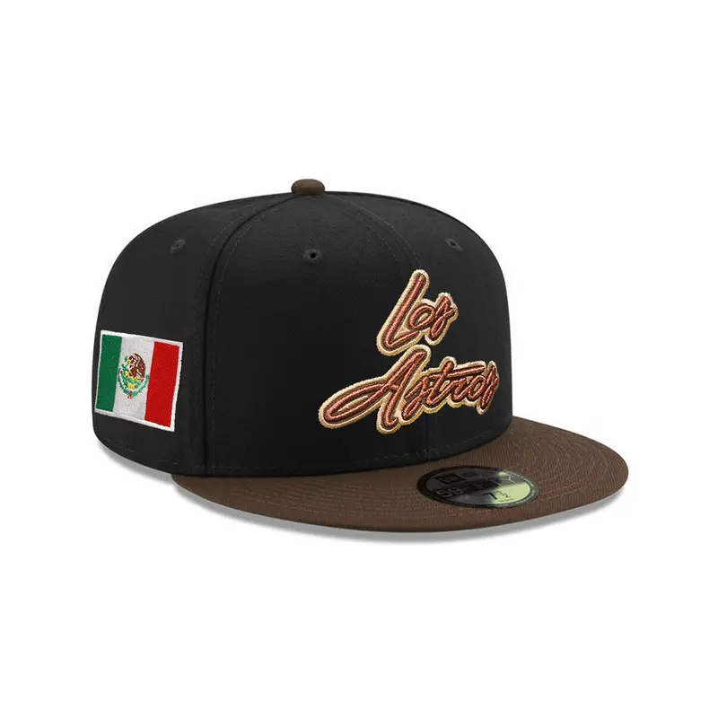 Houston Astros Black & Walnut 2-Tone Mexico Flag SP 59Fifty Fitted Cap