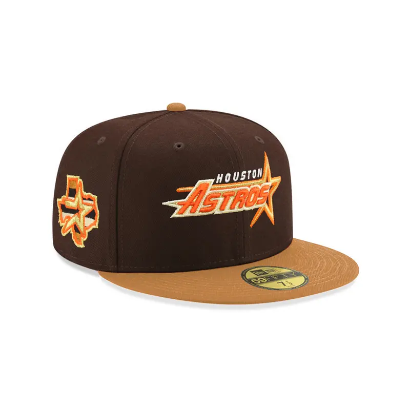 Houston Astros Burntwood & Bronze State Star 59Fifty Fitted Cap