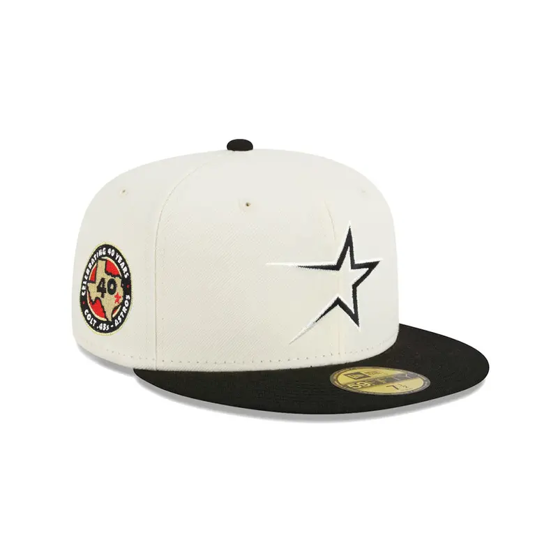 Houston Astros Chrome Black 2-Tone 40th Anniversary SP 59Fifty Fitted Cap