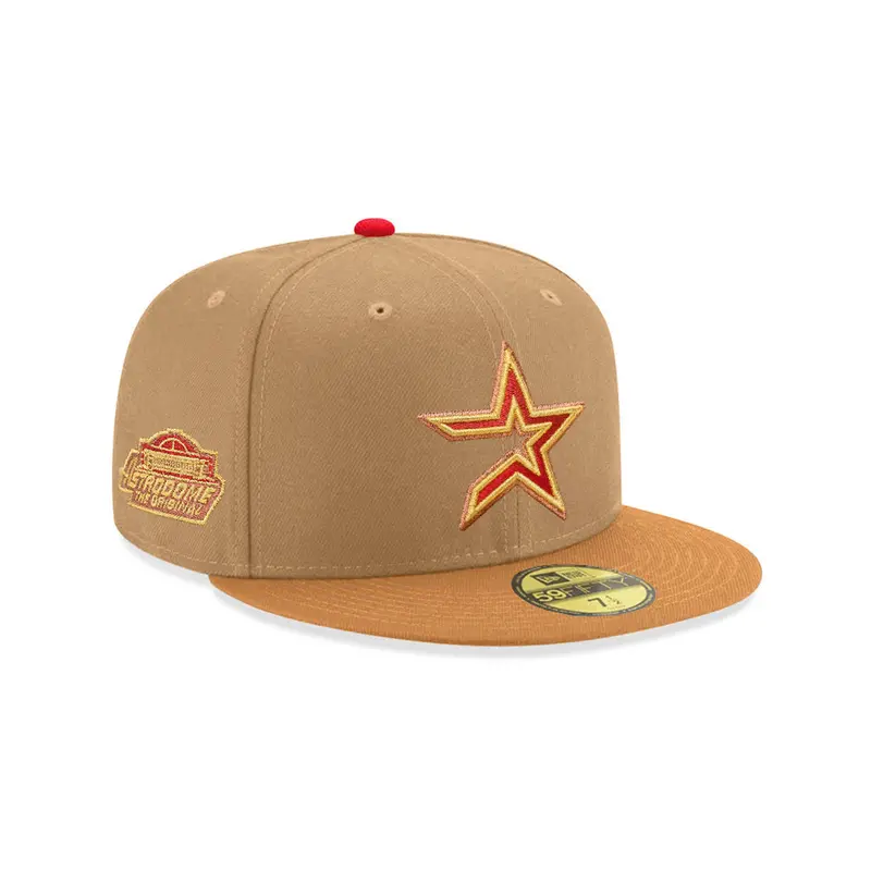 Houston Astros Khaki & Bronze Astrodome Tribute 59Fifty Fitted Cap