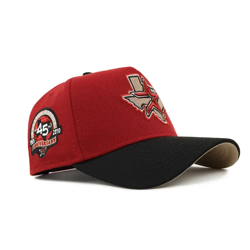 Houston Astros Red-and-Black Two-Tone 45th Anniversary 9Forty A-Frame Snapback