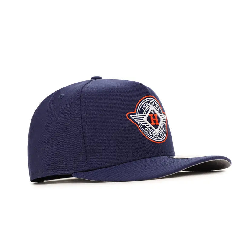 Houston Astros Space City City Connect Navy & Orange 9Fifty A-Frame Snapback