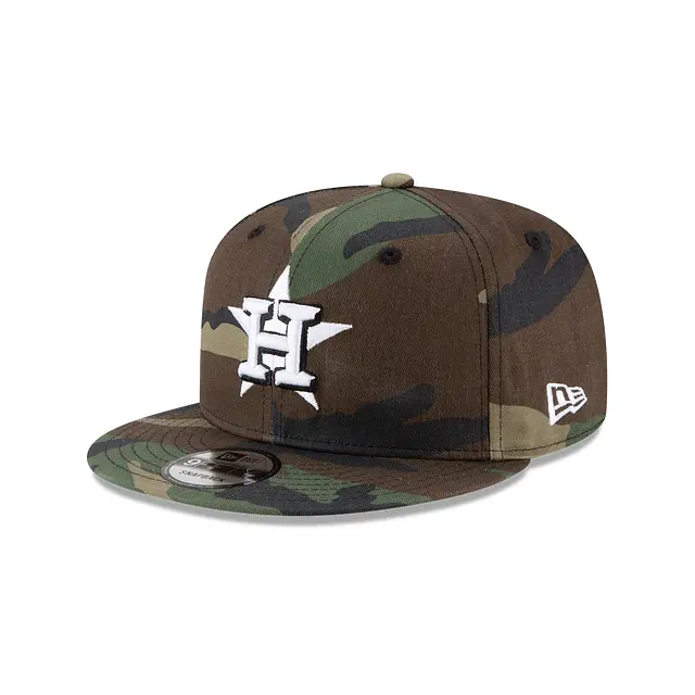 Houston Astros Woodland Camo Snapback Hat – 9Fifty Style