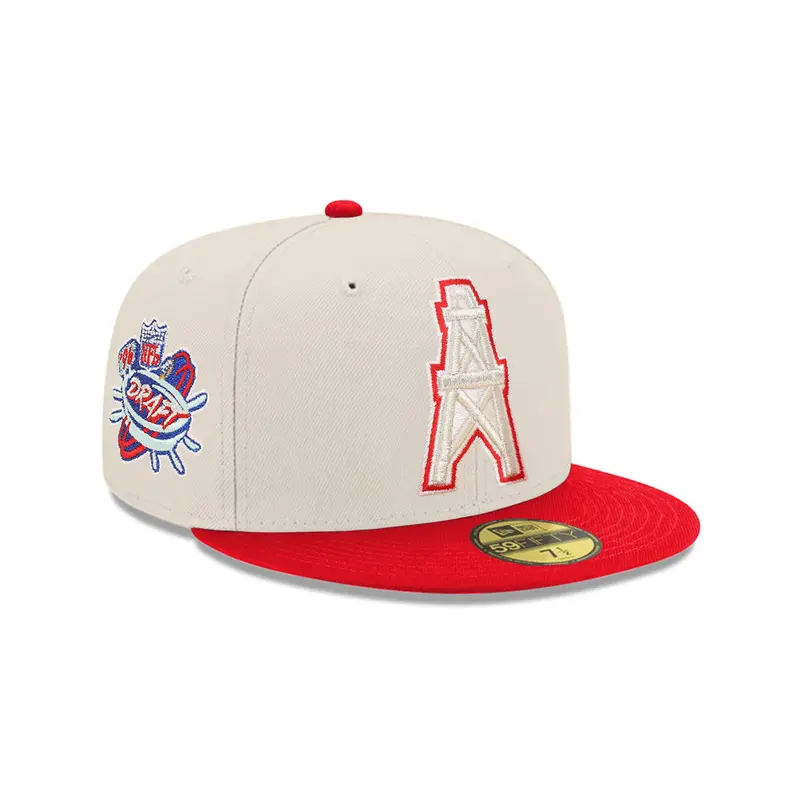 Houston Oilers Stone Red Two-Tone 1996 NFL Draft SP 59Fifty Fitted Cap