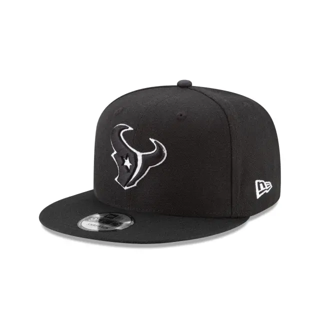 Houston Texans Black-and-White NFL 9Fifty Snapback