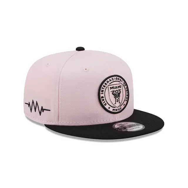 Inter Miami CF Pink and Black 9Fifty Snapback Cap