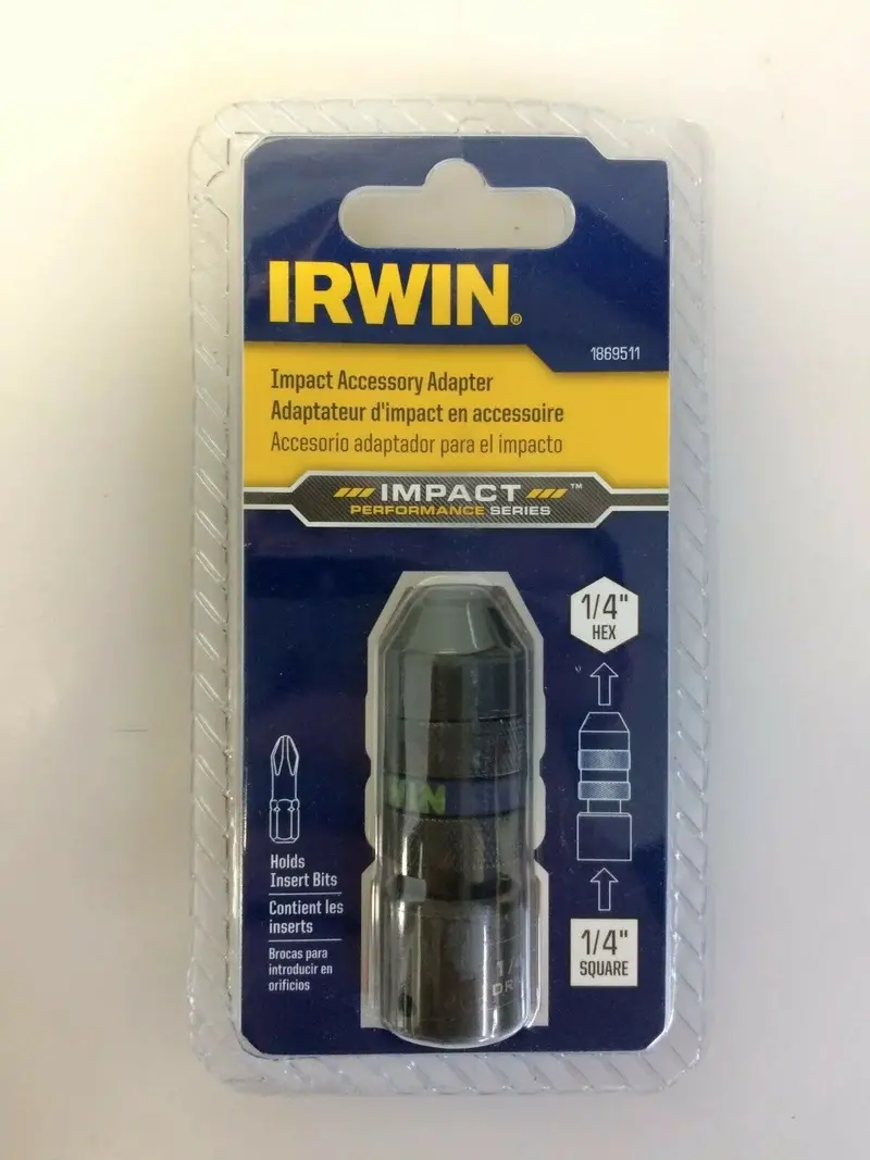 IRWIN 1/4″ to 1/4″ Impact-Ready Accessory Adapter