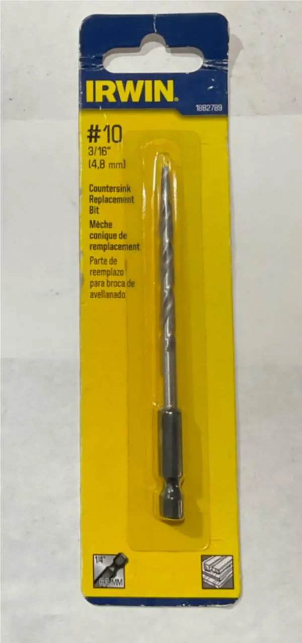 Irwin #10 Countersink Bit Replacement – Heavy-Duty HSS Design (I-39)