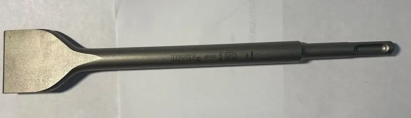 IRWIN 331002 SDS Plus Scaling Chisel — 1-5/8″ x 10″, Heavy-Duty Concrete Removal