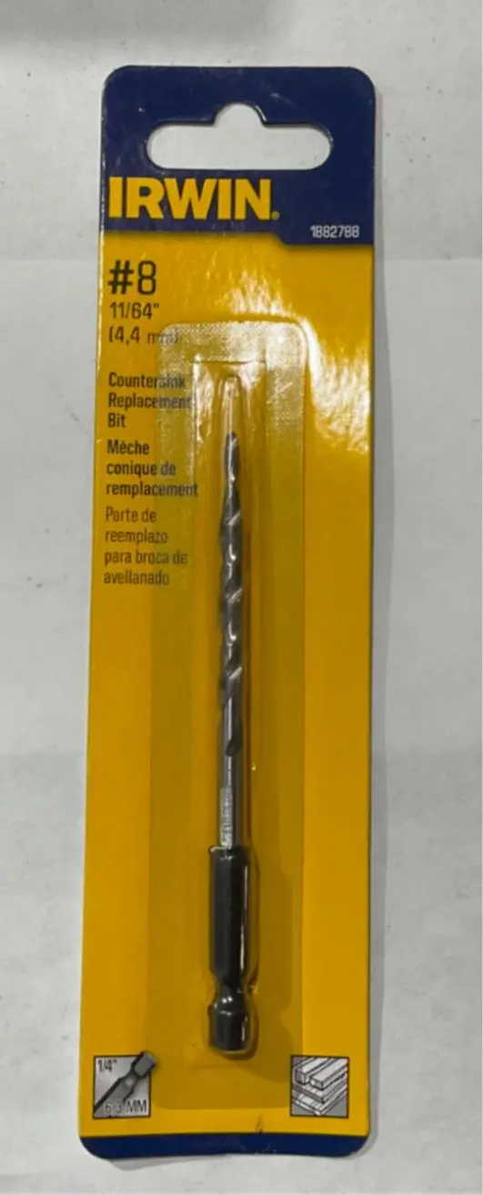Irwin #8 Countersink Bit Replacement – Precision HSS Tool (I-65)