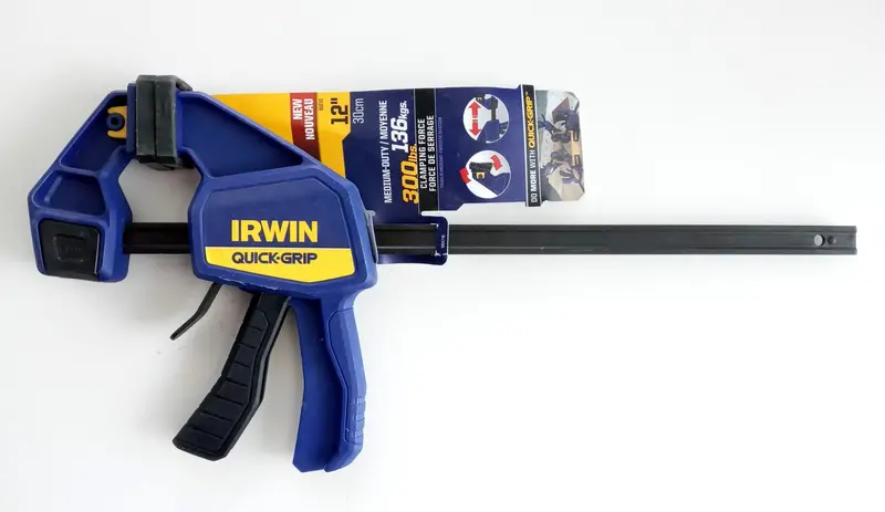 IRWIN QUICK-GRIP Medium-Duty Bar Clamp – 12-Inch Max Opening, 300-Lb Capacity