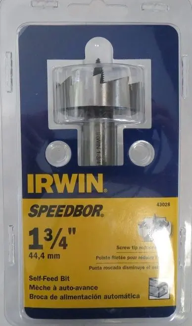 IRWIN Speedbor 43028 1-3/4″ Self-Feeding Auger Drill Bit