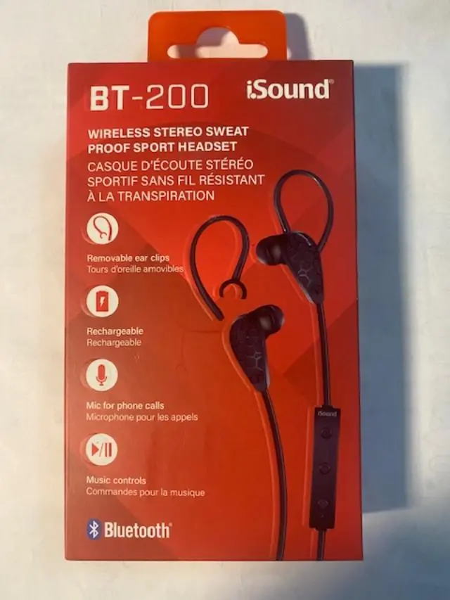 iSound BT-200 Wireless Bluetooth Headphones – Rechargeable, On-Ear Design