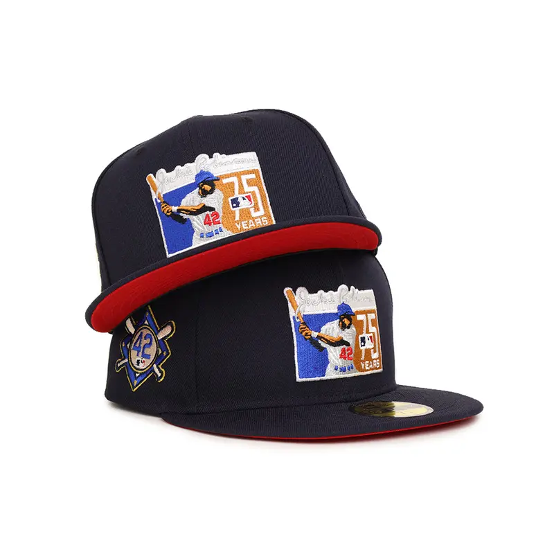 Jackie Robinson Navy 75th Anniversary #42 Commemorative 59Fifty Fitted Hat