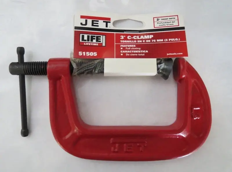 Jet 51505 3″ C-Clamp – 2″ Throat Depth, Heavy-Duty Construction