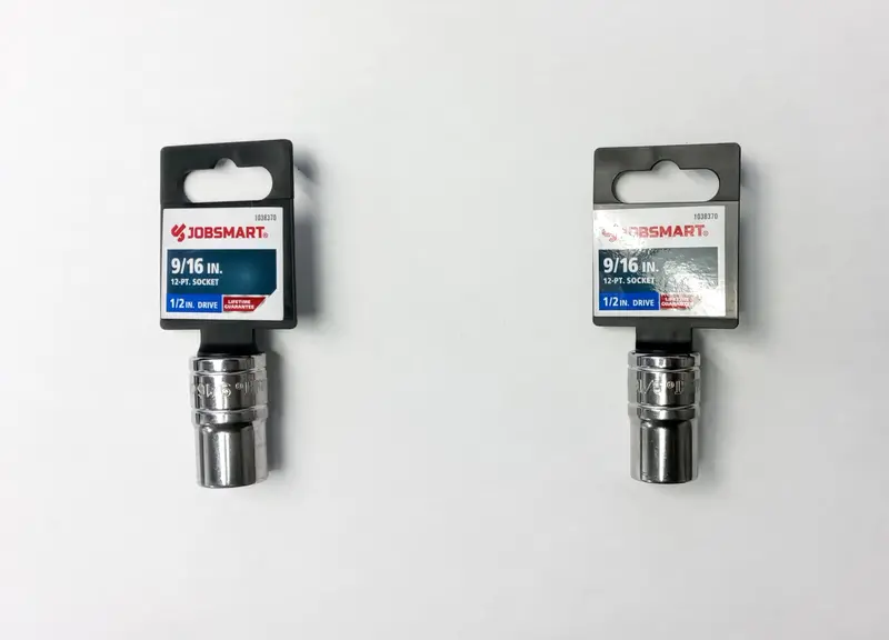 Jobsmart 1038370 1/2-Inch Drive 9/16-Inch 12-Point Socket Set — 2-Piece Kit