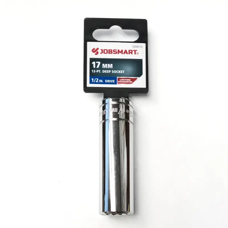 Jobsmart 1038395 1/2-Inch Drive 5/8-Inch Deep 12-Point Socket for Tight-Space Access