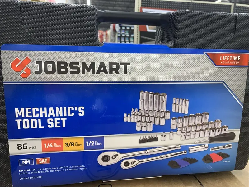 Jobsmart 86-Piece Mechanics Tool Set (Model JS10002, SKU 1021234)