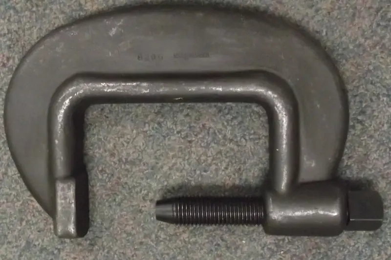 Jorgensen 6-1/2″ Drop-Forged C-Clamp with Adjustable Screw, USA-Made