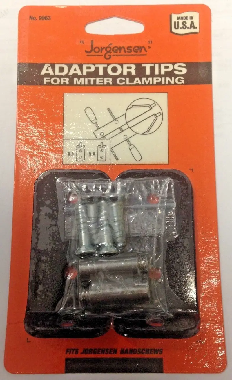 Jorgensen Handscrew Adaptor Tips – For Miter Joint Clamping, Made in USA