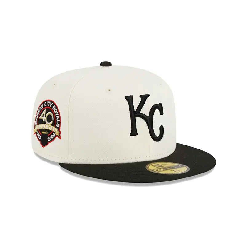 Kansas City Royals Chrome Black 40th Anniversary Special Edition 59Fifty Fitted Cap