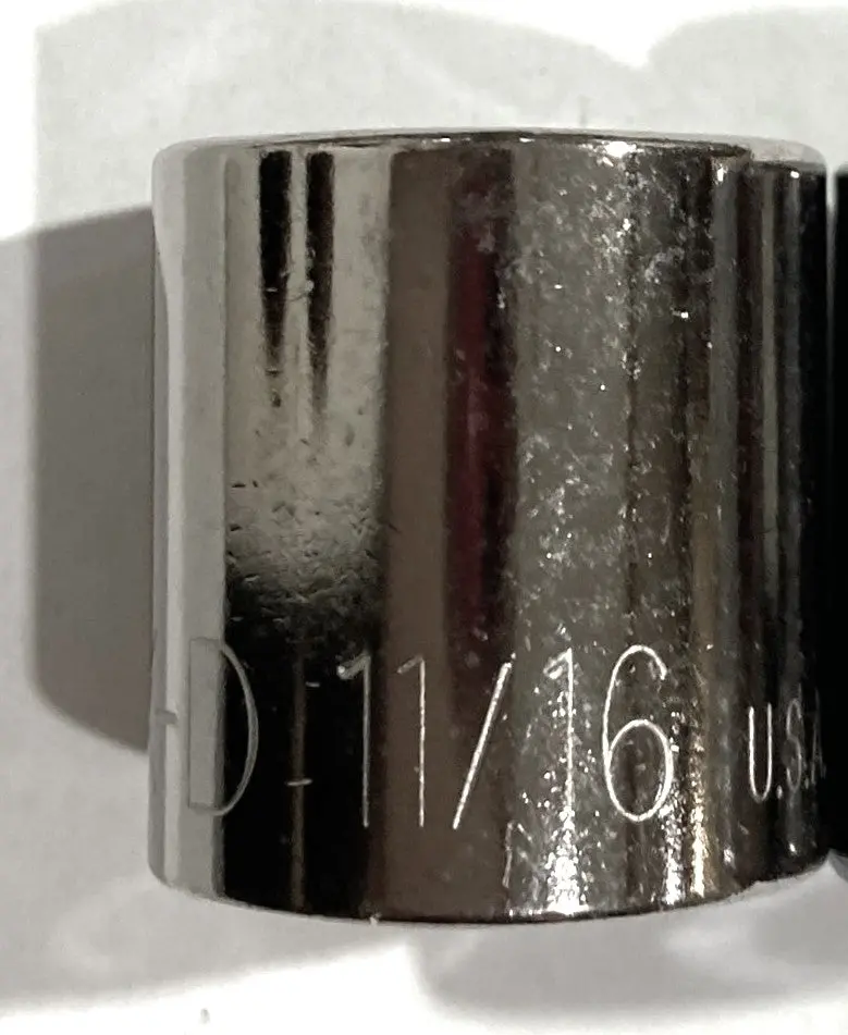 KD 11/16″ 3/8″ Drive 6-Point Socket – USA-Made