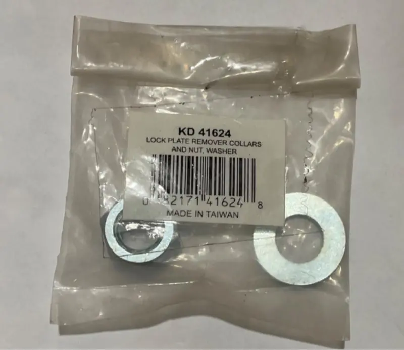 KD Lock Plate Remover Kit – Includes Collars, Nut, and Washer #44