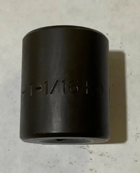 KD Tools 1-1/16-Inch 1/2-Inch Drive 6-Point Impact Socket – USA-Made