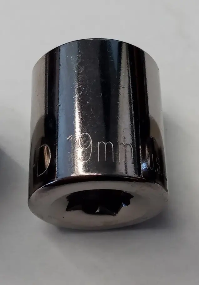 KD Tools 19mm 12-Point Socket – Standard Metric, 3/8″ Drive (USA-Made)