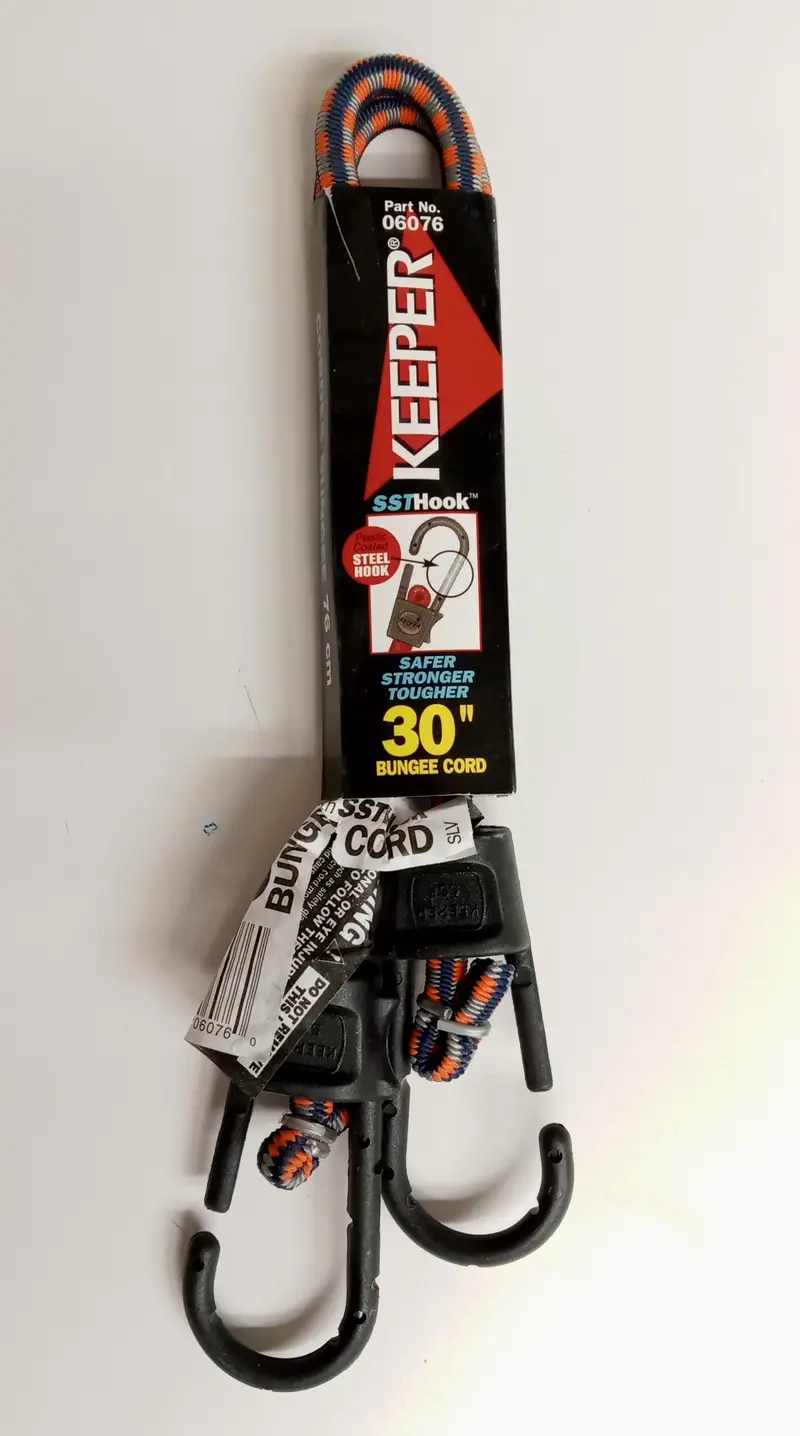 Keeper 06076 Steel Hook Bungee Cord – 30 Inch, Heavy-Duty USA-Made
