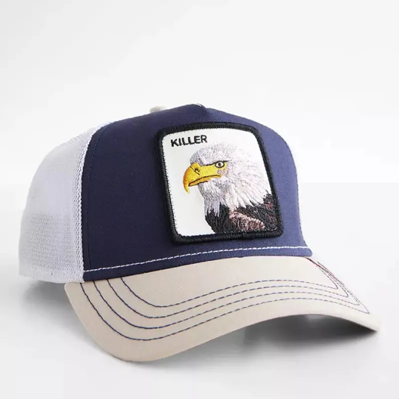 Killer Eagle Predator Trucker Snapback Hat Evoking Animal Farm Power Dynamics